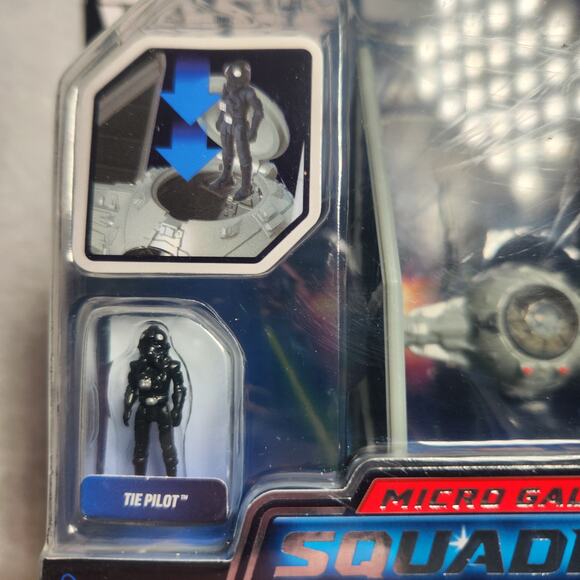 Star Wars Micro Galaxy Squadron Light Armor Tie Fighter Series 1 Chase #0010 New - Picture 3 of 8